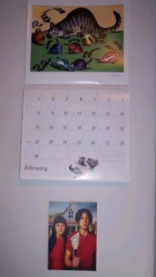 Bleary view of calender- no coffee yet.