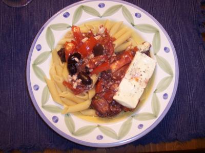 Greek Chicken with Pasta