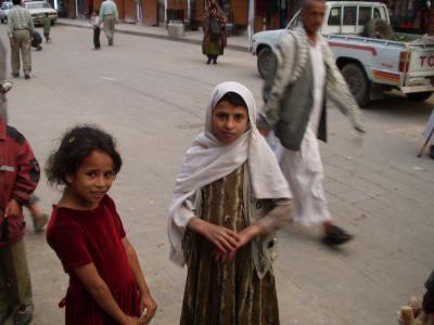 The one with the scarf was quite keen to be photographed. The one in red less so