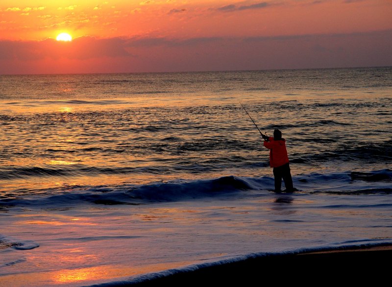 Sunrise Fisherman... In MY Neighborhood  By Meem