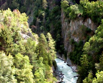 Through The Grand Canyon Of Switzerland