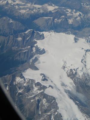 Mountains filled with snow