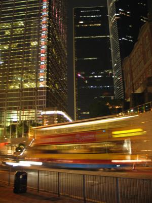 Hong Kong Bus Blur Action Shot