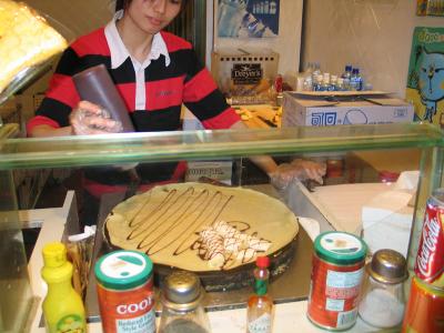 chocolate and banana pancake treat