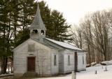 Abandoned church at Pine cemetery near Locust, PA