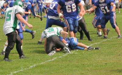Evan Tripicco makes another tackle