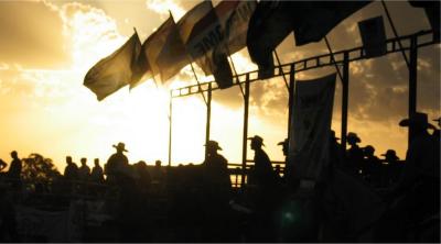 Sunset at Chiltern Rodeo 2004