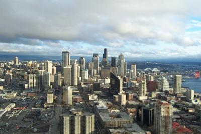 Seattle_1270 view from SpaceNeedle with MAP 1.JPG