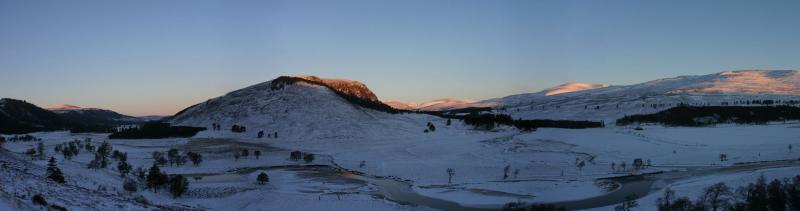 Winter morning looking towards the Linn of Quoich
