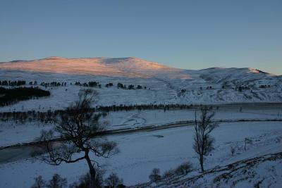 morning sunlight in the Dee valley