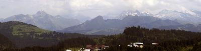 Les Hauts Forts, Pointe de Nyon and Angolon from Le-Praz-de-Lys