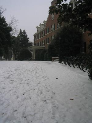 Spencer covered w/ snow