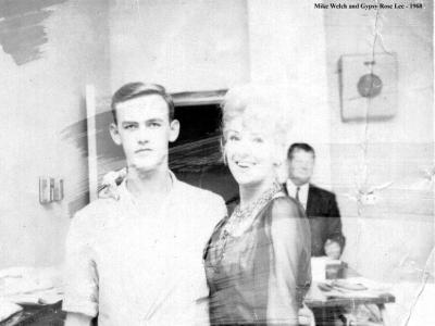 Mike Welch and Gypsy Rose Lee 1968