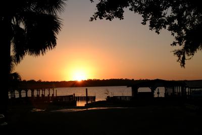 Sunset over St. John's River at Anglers Paradise