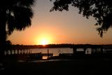 Sunset over St. Johns River at Anglers Paradise