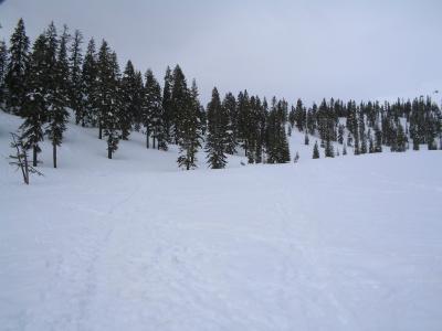 I'm heading for the slump between the two hills