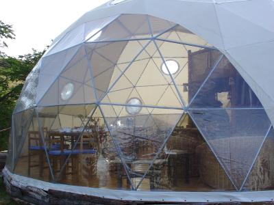 The eco-camp dining hall