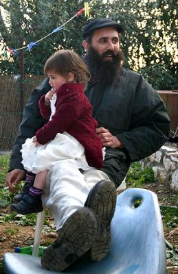 With His Daughter