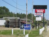 Irony. Tiny US motel proudly claims ownership, Walterboro, SC