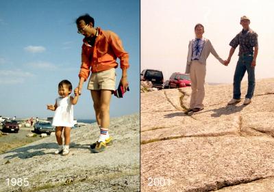Peggy's Cove, 1985 and July 10 2001