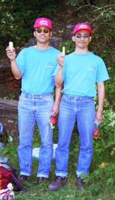 With brother YK in Vancouver, 10 August 1998