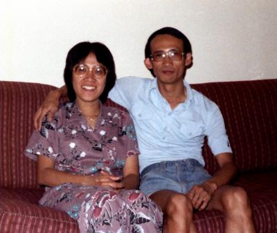 With Brenda, 1980