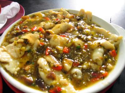 Fish with chinese vegetable