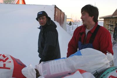 John Baker preparing for the Iditarod