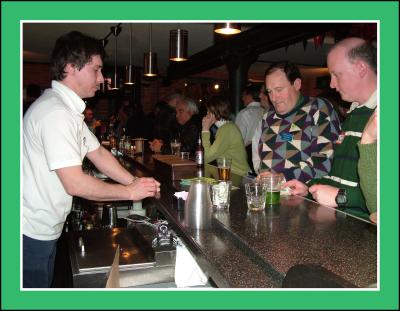 Our Social Chairman enjoying a beverage
