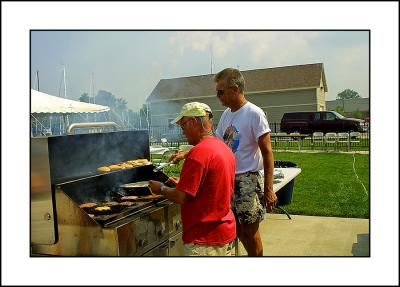 Craig Siemans in charge of the lunch