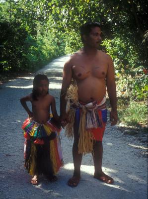 Man and daughter