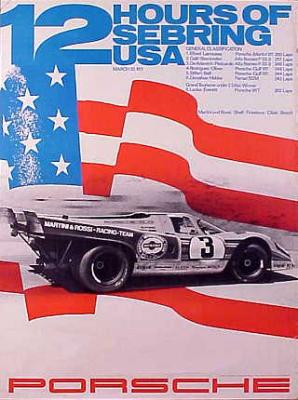 12 Hours of Sebring USA 30x40 in 76x102 cm - Available: Yes - $350