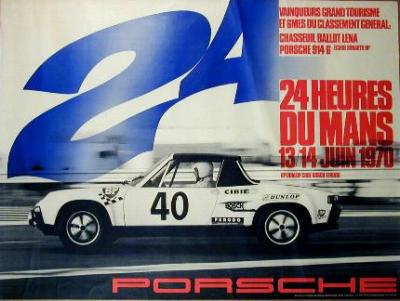 24 Heures Du Mans, 13-14 Juin 1970 40x30 in 102x76 cm - Available: Yes - $200