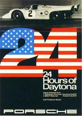 24 Hours of Daytona 1970 33x46x.75 in 84x120 - Available: Yes - $200
