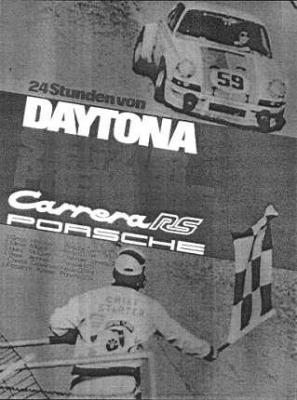 24 Stunden von Daytona, Seig zur Premiere Carrera RS 30x40 in 76x102 cm - NLA