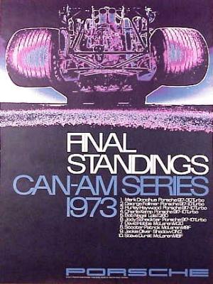 Final Standings Can-Am Series 1973 30x40 in 76x102 cm - Available: Yes - $150