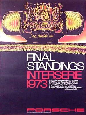 Final Standings Interserie  1973 30x40 in 76x102 cm - Available: Yes - $175