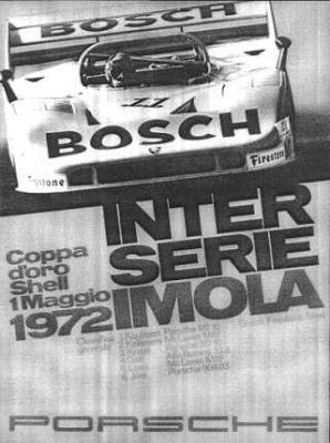 Interserie IMOLA 1972 30x40 in 76x102 - NLA