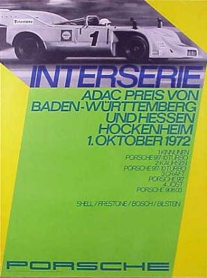 Interserie, ADAC Preis von Baden-Wurttemburg und Hessen Hockenheim 30x40 in 76x102 cm - Available: Yes - $125