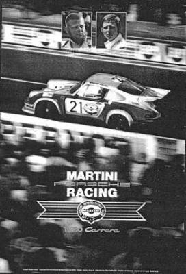 Martini Porsche Racing, Turbo Carrera (Poster No 6) 30x40 in 76x102 cm - NLA