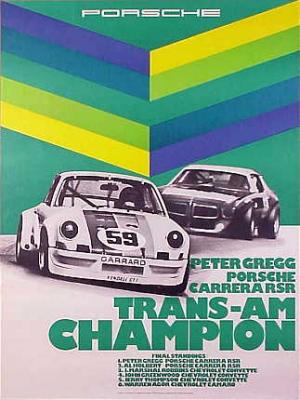 Peter Gregg Trans-Am Champion 30x40 in 76x102 cm - Available: Yes - $200