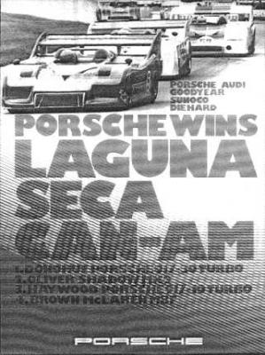 Porsche wins Laguna Seca Can-Am 30x40 in 76x102 cm - NLA