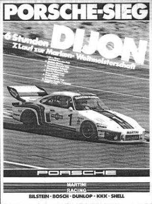 Porsche-Sieg, 6 Stunden Dijon, 7. Lauf zur Marken-Weltmeisterschaft 30x40 in 76x102 cm - NLA