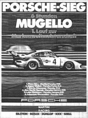 Porsche-Sieg, 6 Stunden Mugello, 1. Lauf zur Markenweltmeisterschaft 30x40 in 76x102 cm - NLA