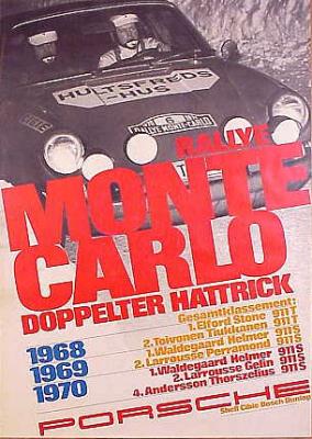 Rallye Monte Carlo, Doppelter Hattrick 33x46x.75 in 84x120 cm - Available: Yes - $200