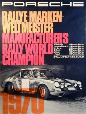 Rallye-Markenweltmeister Manufacturer's Rally World Champion 30x40 in 76x102 cm  - Available: Yes - $200