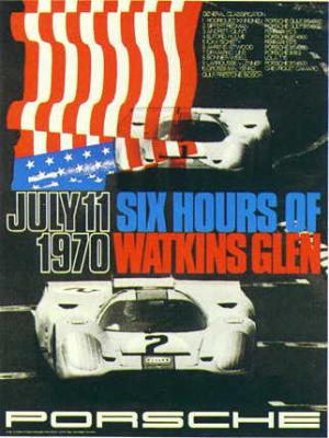 Six Hours of Watkins Glen, July 11 1970 30x40 in 76x102 cm - Available: Yes - $150