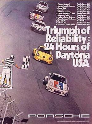 Triumph of Reliability 24 Hours of Daytona USA 30x40 in 76x102 cm - Sold Out - $150