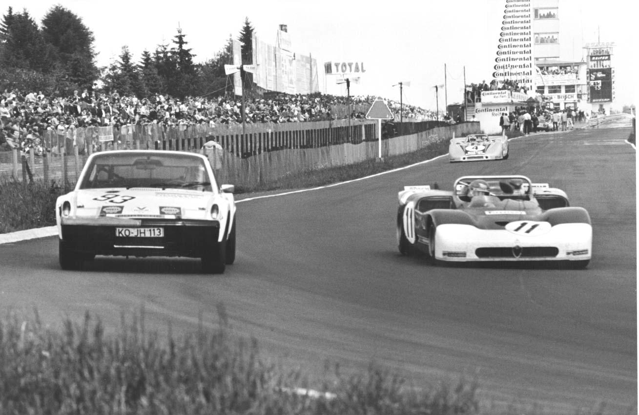 The 93 914-6 GT  of Simonis-Hoier at the ADAC 1000 Kms of the Norburgring (1971)