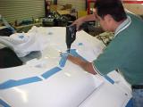 Carefuly drilling the holes for the camloc's